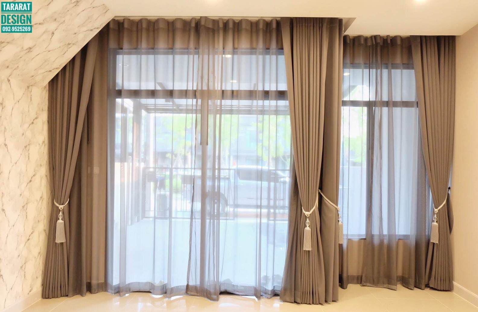 ม่านลอนรางเทป